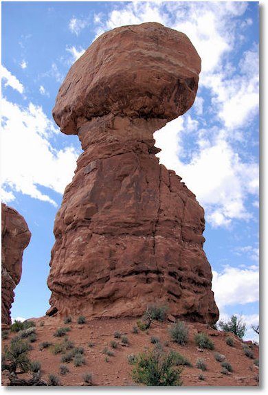 balanced rock, Arches National Park, Utah, 9-24-07
