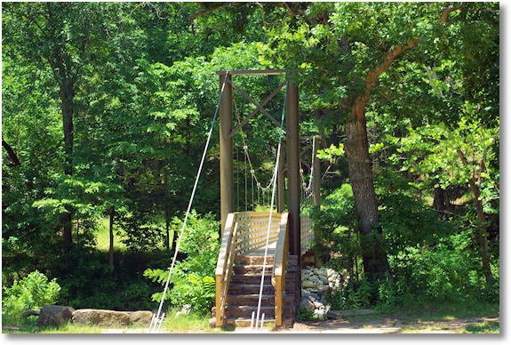 suspension foot bridge, Devils Den State Park, Arkansas