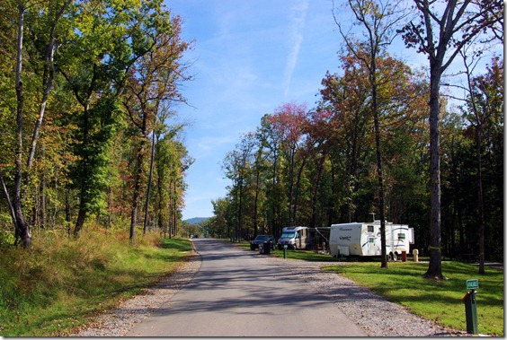 Campground, Lake Fort Smith State Park, Arkansas, October 20, 2008