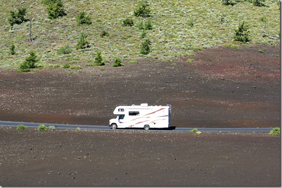 Class C Motorhome at Craters of the Moon National Monument