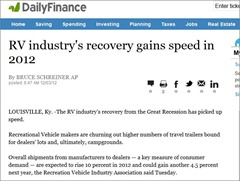 RV industry recovery