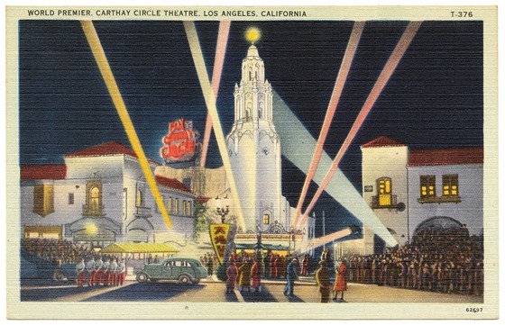 World Premier, Carthay Circle Theatre, Los Angeles, California circa 1930s - 1940s