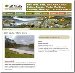 don carter State Park, Georgia