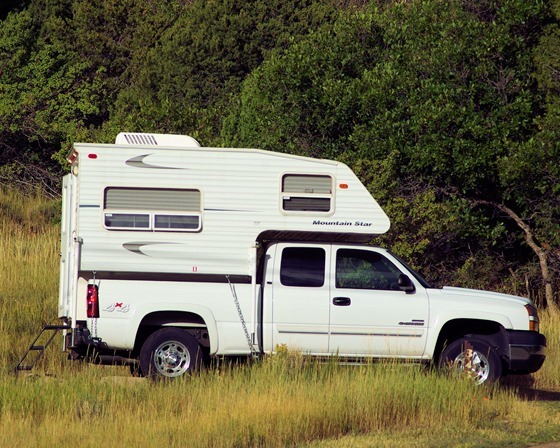 truck camper -- Mesa Verde Natioanal Park, Colorado, September 15, 2009