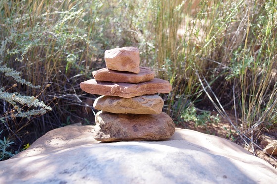 Cairn (trail marker), Colorado National Monument, September 18, 2011