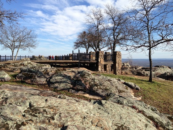 Petit Jean State Park, Arkansas; January 19, 2013; Stout's Point on the mountain's East Brow