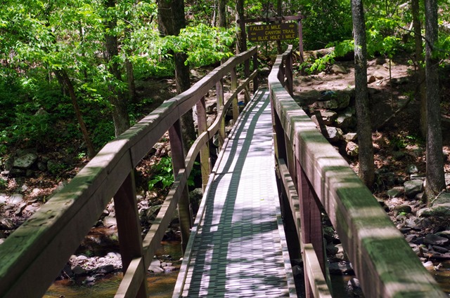 Bridge over Cedar Creek, Cedar Falls Trail, Petit Jean State Park, Arkansas