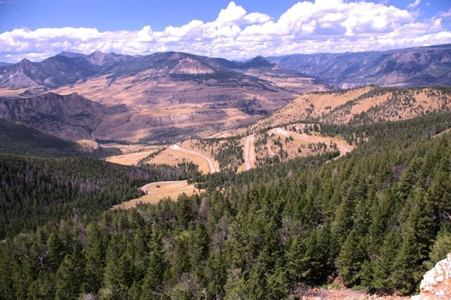 Dead Indian Pass in the Absaroka Range on Chief Joseph Highway, Wyoming, August 13, 2014 