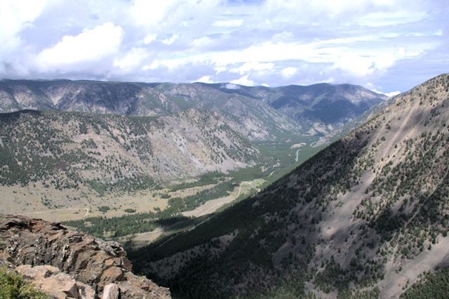 View from Rock Creek Vista Point, Beartooth Highway, which travels the Absaroka Range in Wyoming and Montana, August 14, 2014