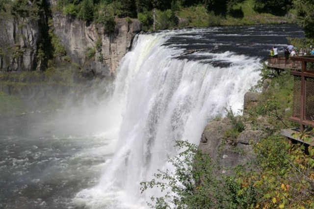 Upper Mesa Falls, Henry's Fork of the Snake River, near Ashton, Idaho,  August 16, 2014