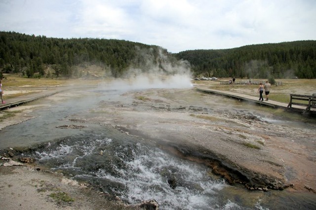 Firehole Lake area, Yellowstone National Park, Wyoming, August 19, 2014