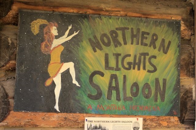 Northern Lights Saloon, Pole Bridge, near Glacier National Park, Montana, August 28, 2014