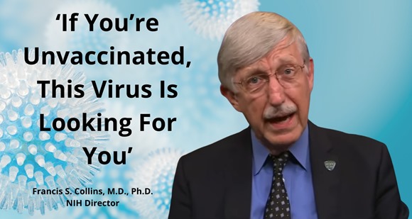 NIH Director: ‘If You’re Unvaccinated, This Virus Is Looking For You’
