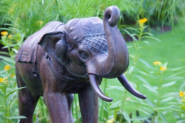 Thai Garden Elephant, Olbrich Botanical Gardens, Madison, Wisconsin, September 20, 2012