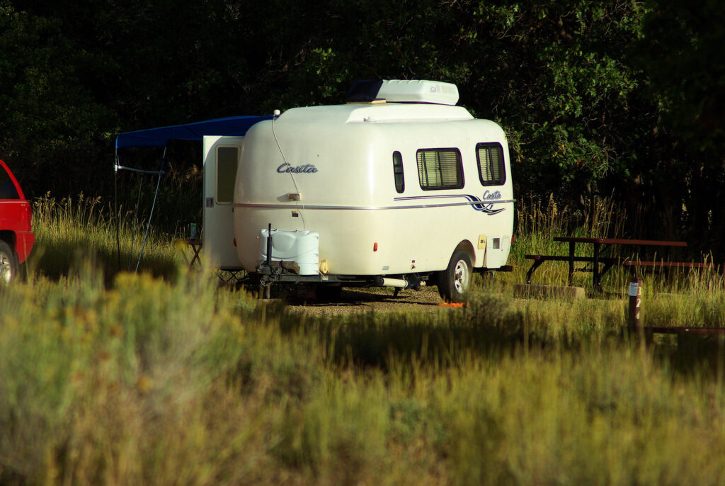 Casita travel trailer, Mesa Verde National Park, Colorado, September 15, 2009