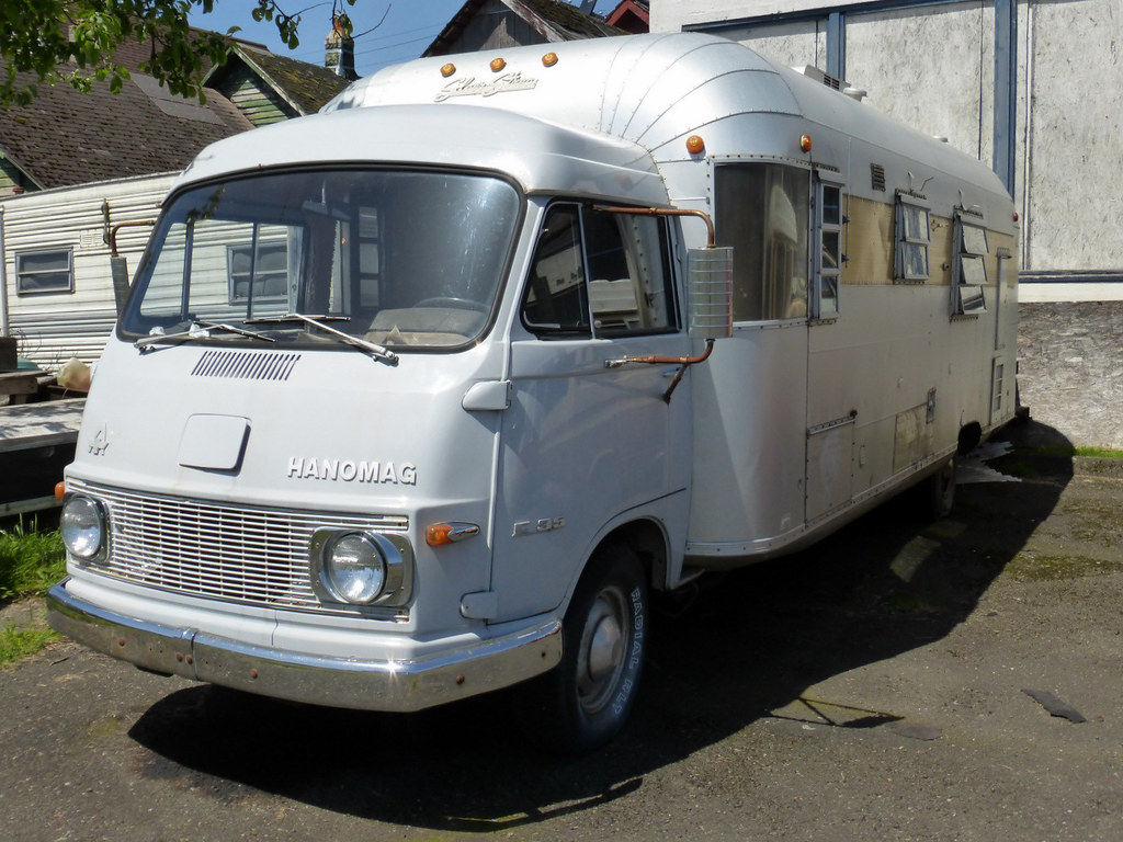 A Silver Stream motorhome constructed on a Hanomag van cutaway chassis.